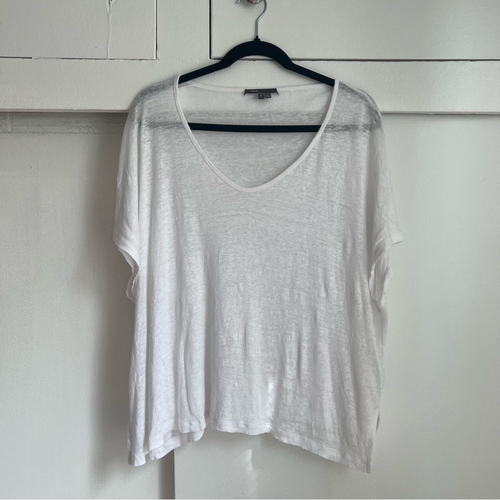 [SOLD] Vince Oversized Linen Top